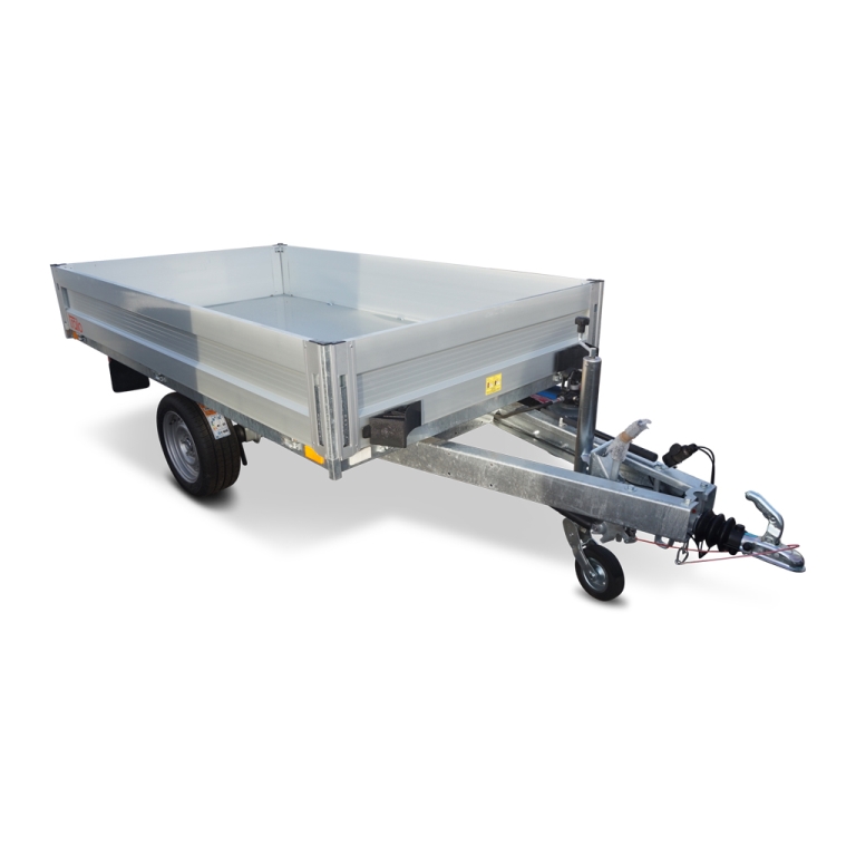 PKW Anhänger Heckkipper RWK2515-13E, 1350 kg, Ladefläche 2,54 x 1,47 m - Elektrische Pumpe - Konfiguration