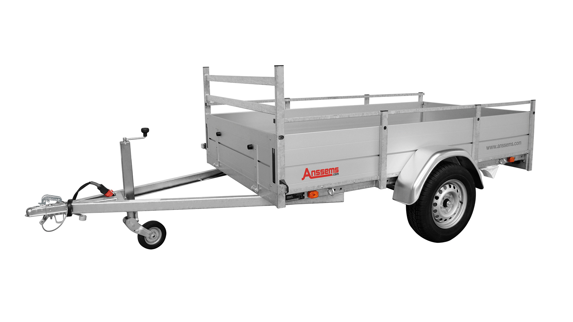 Anssems PKW Anhänger Tieflader Alu BSX 750 kg, Ladefläche 2,05 x 1,20 m