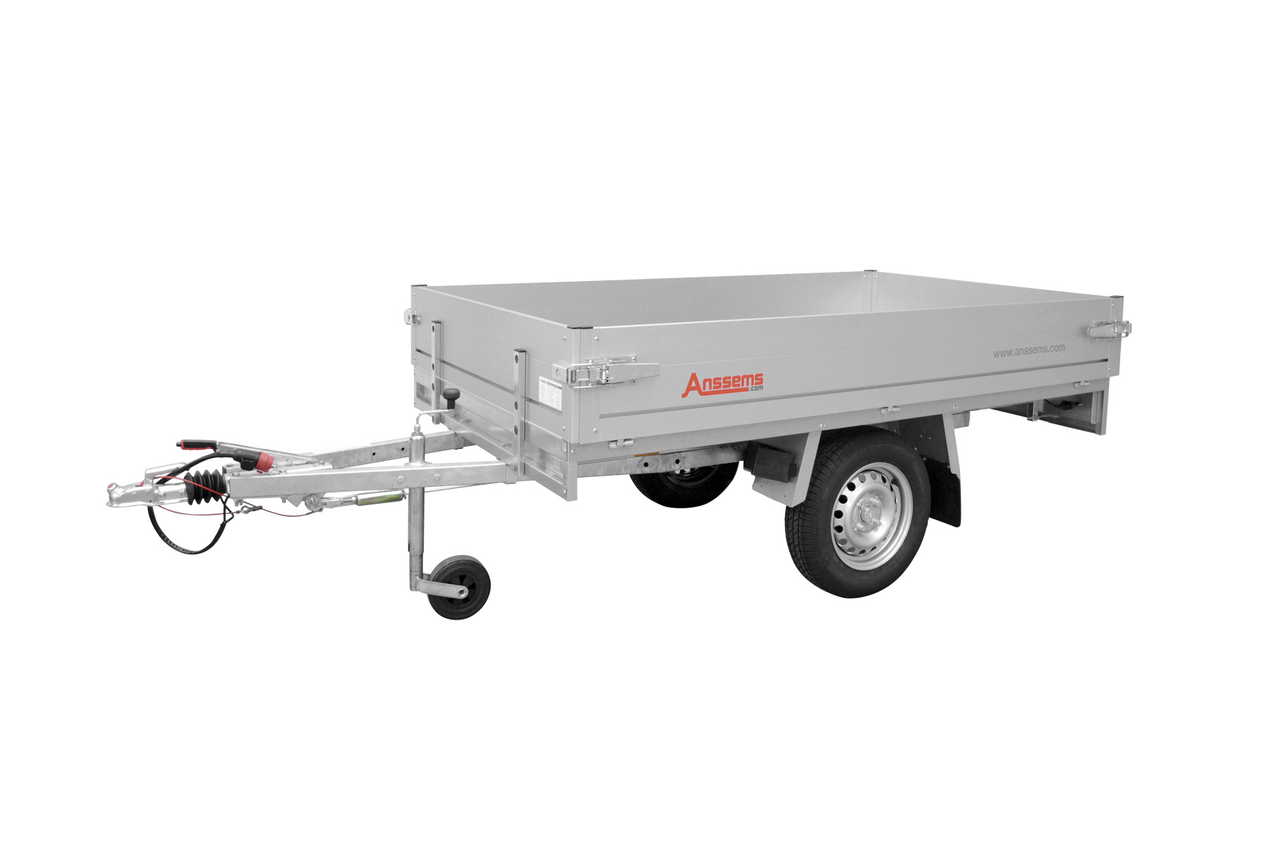 Anssems PKW Anhänger Hochlader Alu PLTB 1000 kg, Ladefläche 2,31 x 1,32 m