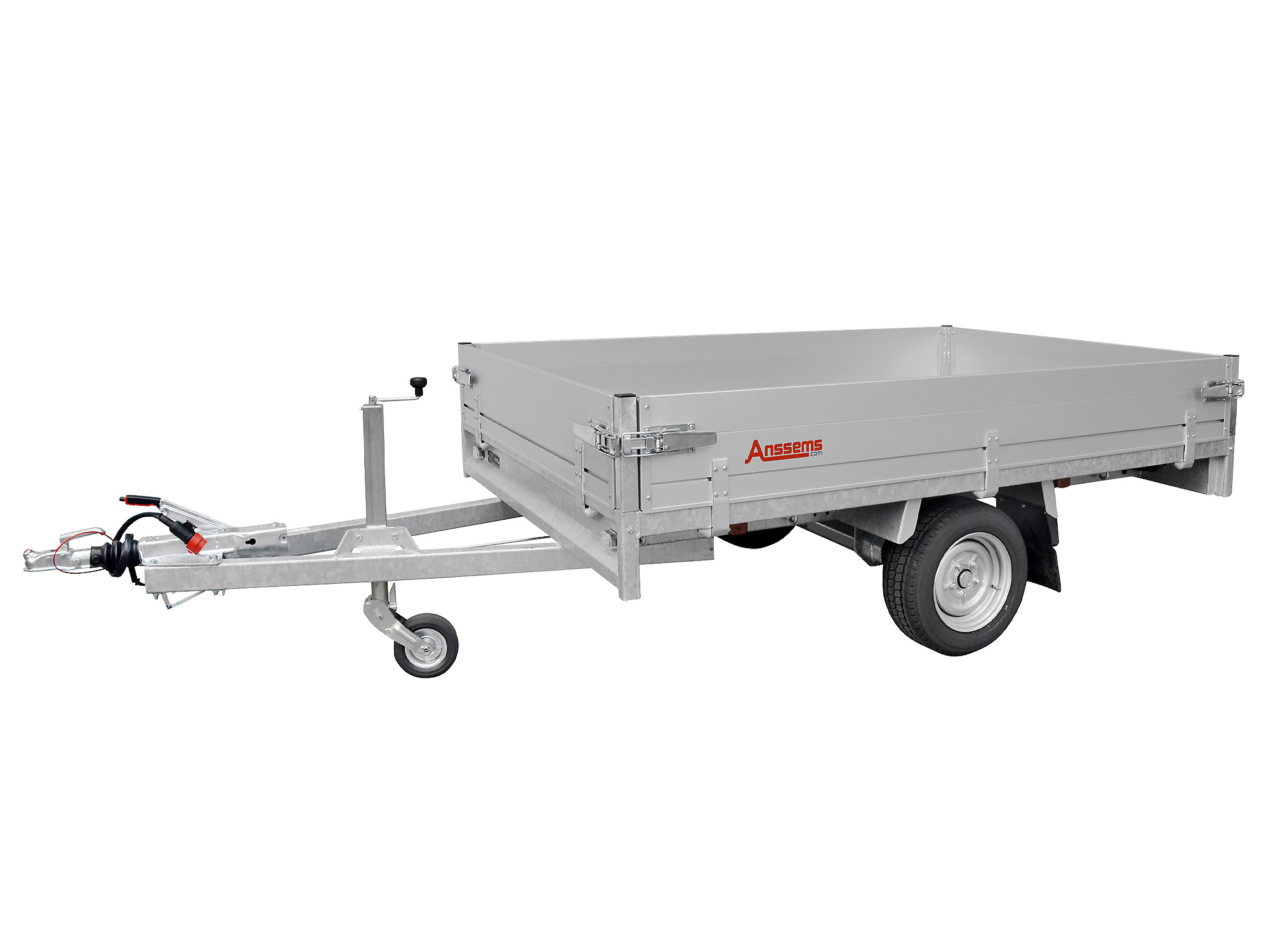 Anssems PKW Anhänger Hochlader Alu PSX 1350 kg, Ladefläche 2,51 x 1,53 m