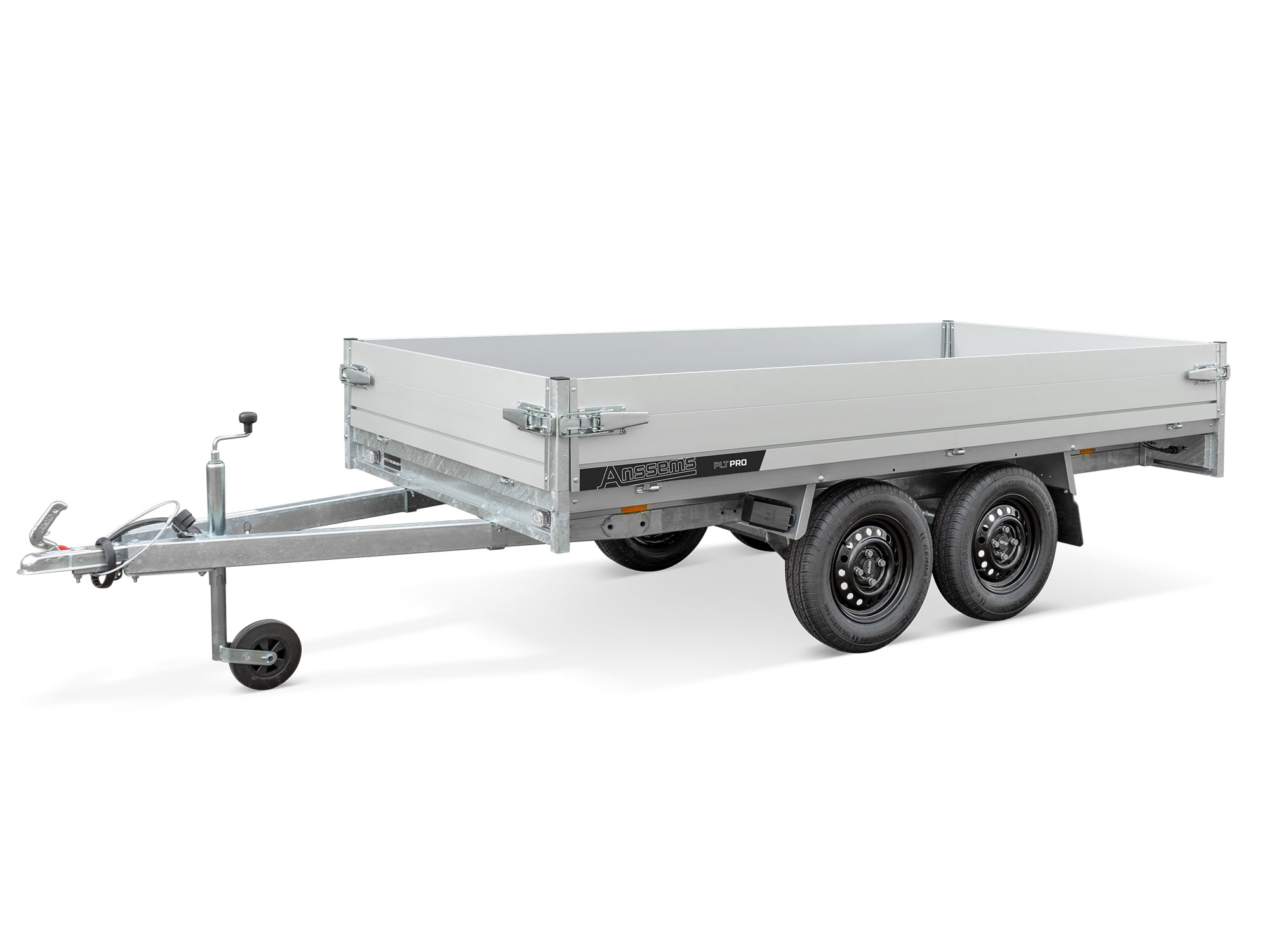 Anssems PKW Anhänger Hochlader Alu PLT-2 PRO 750kg, Ladefläche 3,05 x 1,50 m ungebremst, Tademachsen