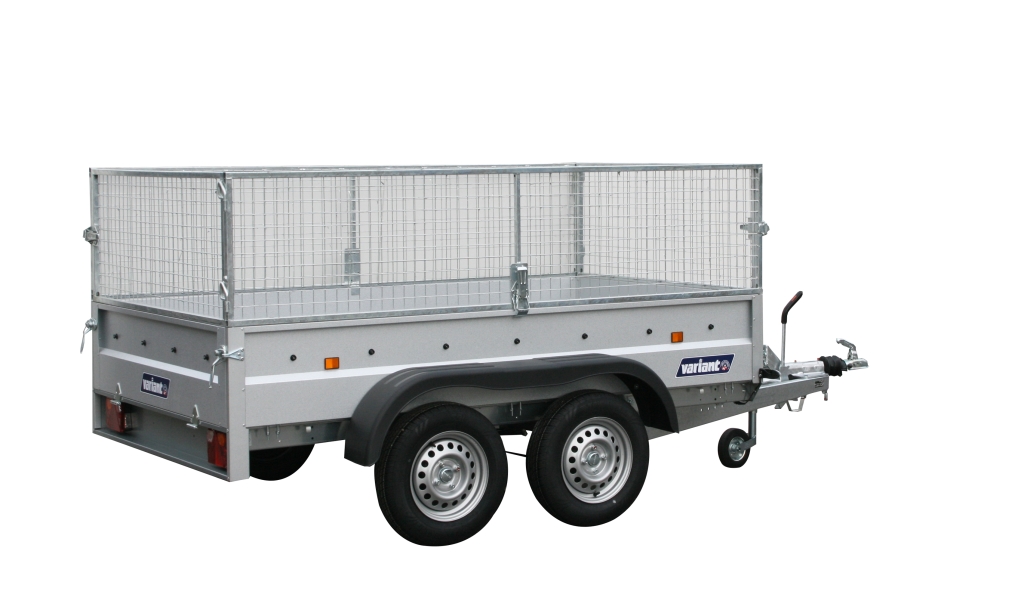 Variant PKW Anhänger Tieflader 2004 F2 mit Gitteraufsatz