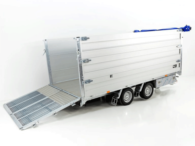 Twintrailer Multi-Heckkipper TT35-40 3,5t|192x402x140cm|Tandem-Neu